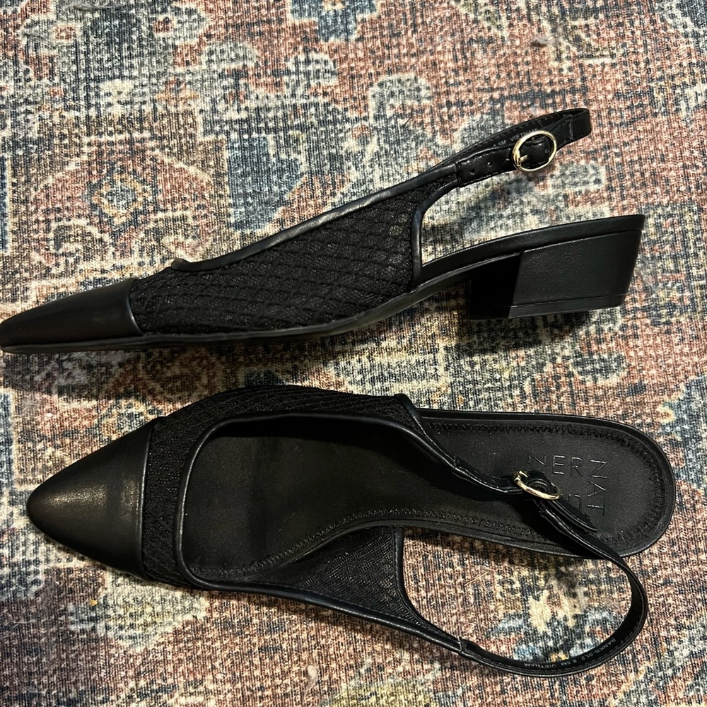 Black Slingback Women Shoes